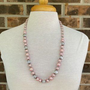 Handmade Pink Pearl Necklace